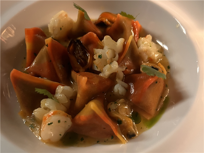 ravioli of roasted pepper